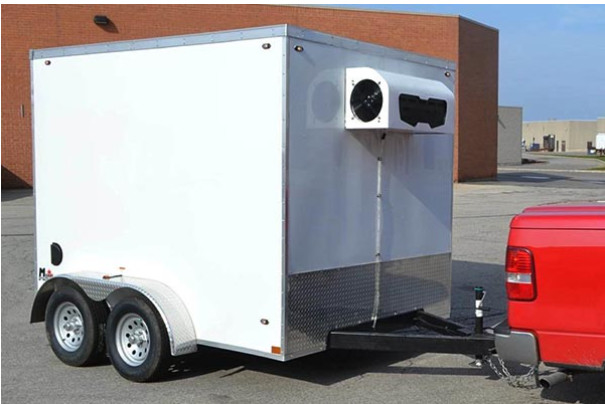 Mobiele koelruimte voor het opslaan van feestvoedsel 2,5 ton mobiele koelruimte