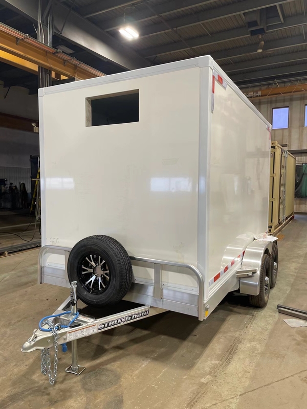Verkoelde draagbare koelopslagtrailers met 220V spanning en luchtdichte motor